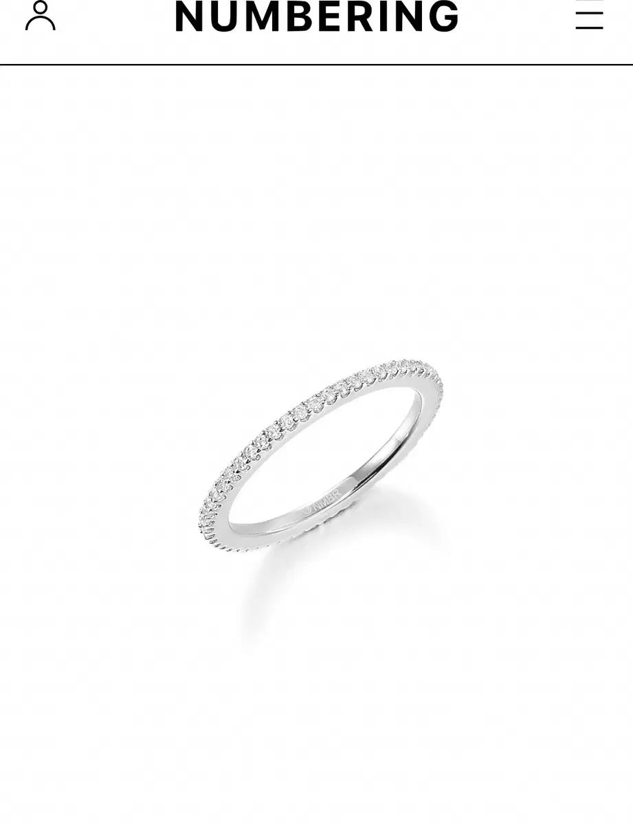 넘버링 #3512 pave ring 9호